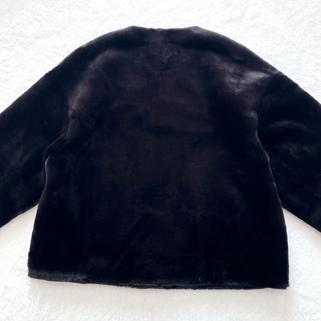 ZARA ザラ フェイクファージャケット 金ボタン ZW コレクション - メルカリ