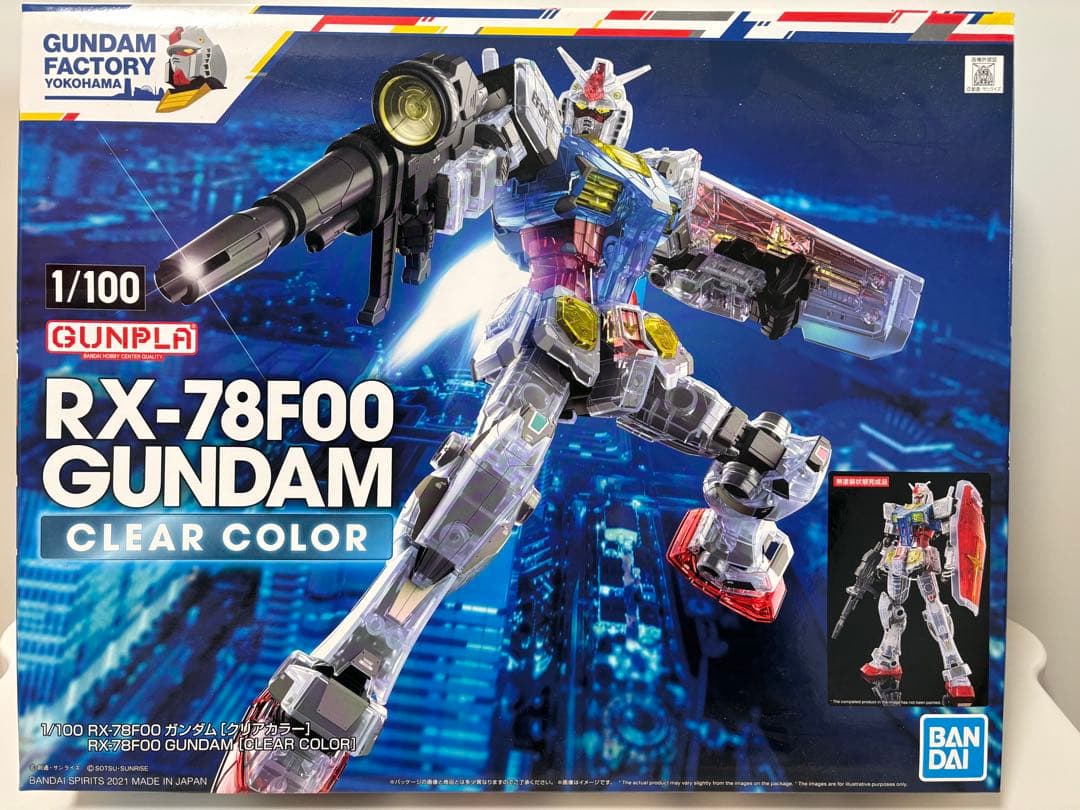 RX-78F00 GUNDAM CLEAR COLOR 1/1001/100 RX-78F00 GUNDAM CLEAR COLOR