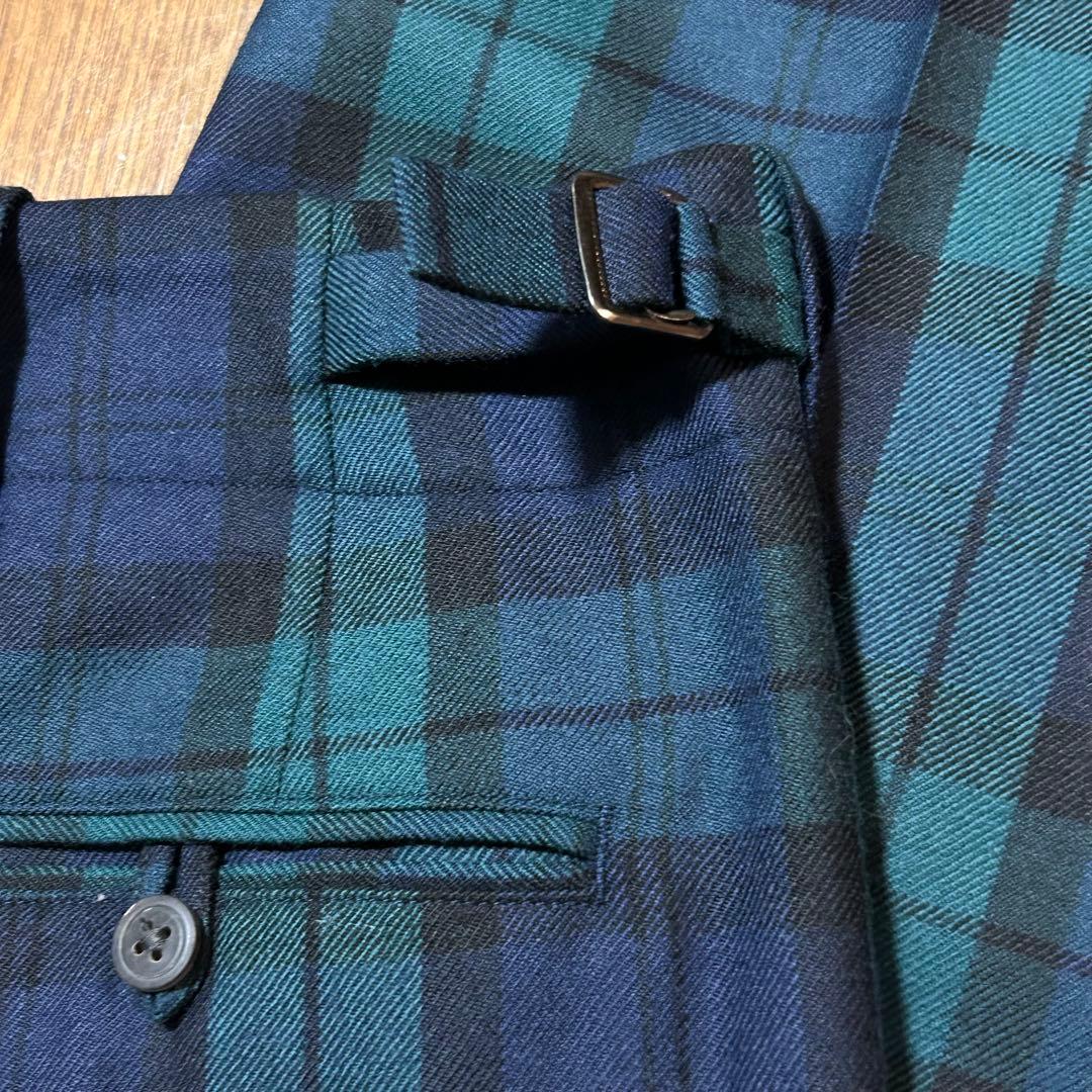 W76-股下71cm！BRITISH MADE 古着ウールスラックス BM - メルカリ