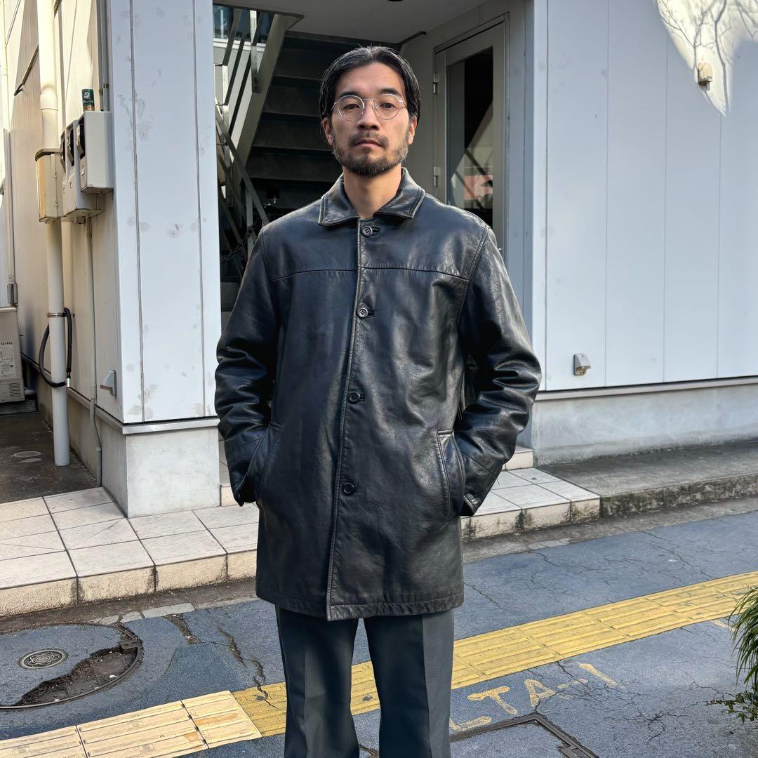 OLD GAP レザー カーコート 希少サイズ - メルカリ