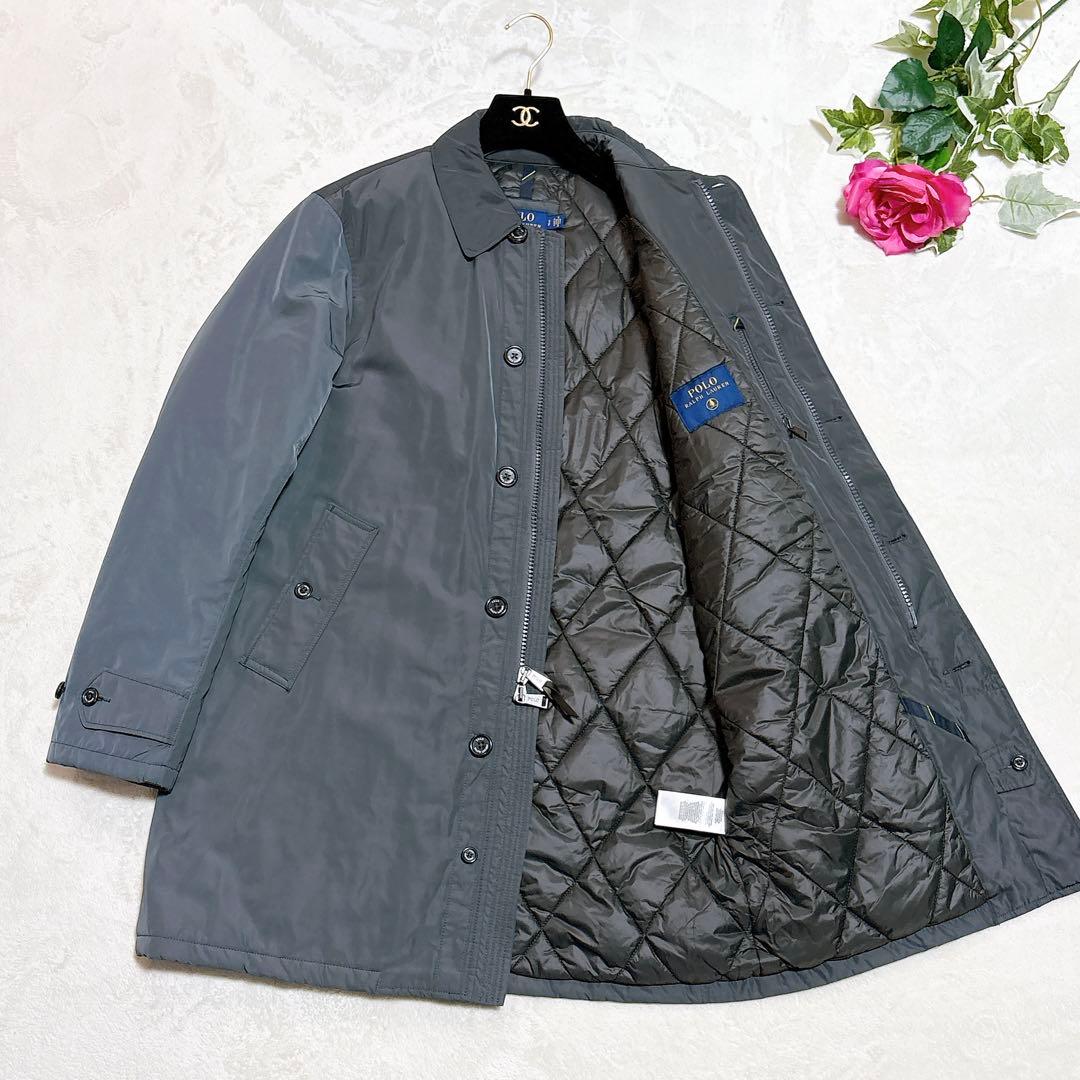 未使用✨　ポロラルフローレン　ステンカラーコート　中綿ジャケット　グレー POLO RALPH LAUREN（ポロ・ラルフローレン） ステンカラーコート