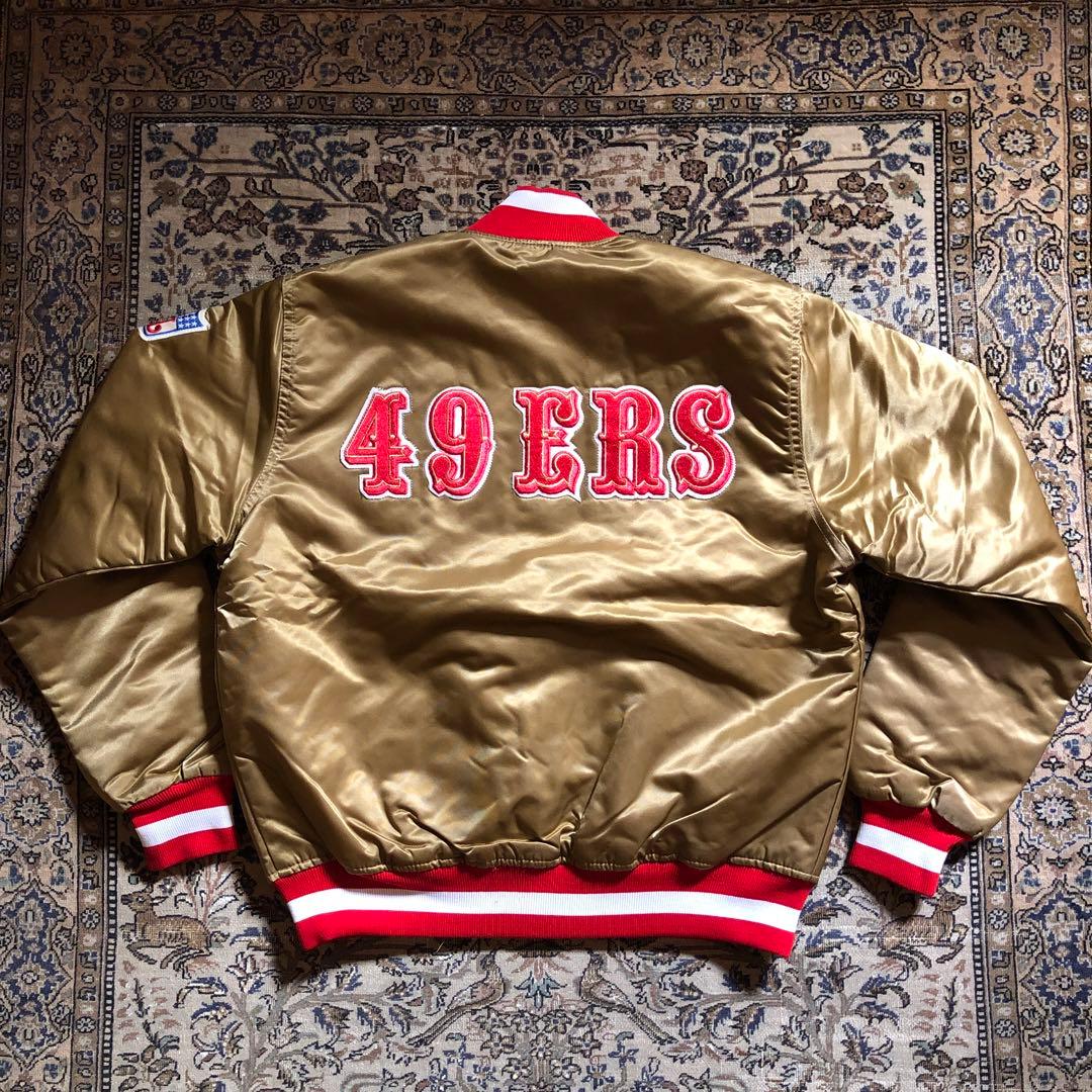 サンフランシスコ49ers スタジャン ゴールド - メルカリ