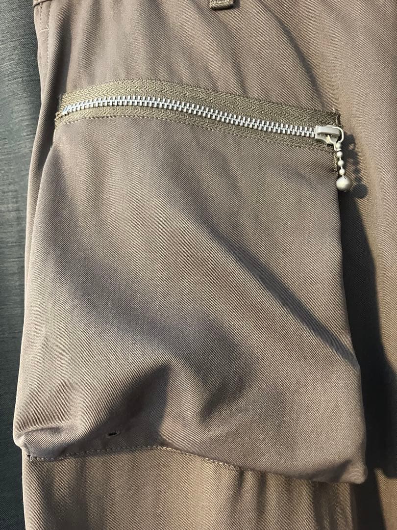 マツフジ】 Wool Cargo Pocket Wide Trousers - メルカリ