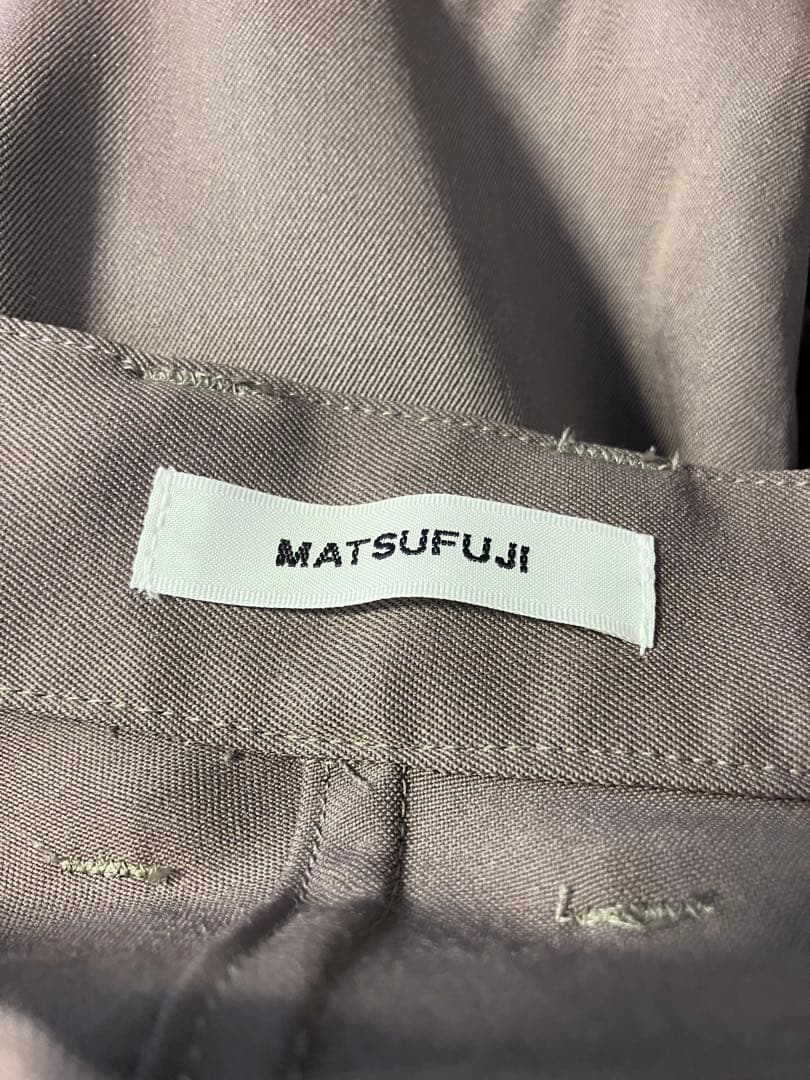 マツフジ】 Wool Cargo Pocket Wide Trousers - メルカリ