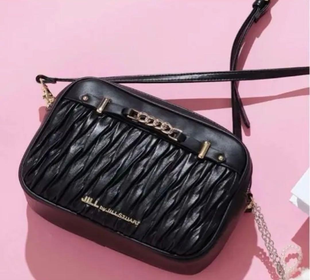 JILL by JILL STUART パフィーポシェット ブラック バッグ - メルカリ