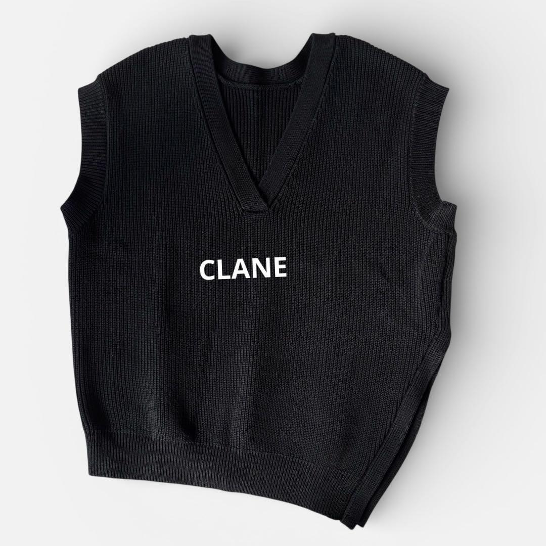 CLANE ダブルフェイス アシンメトリー ニットベスト - メルカリ