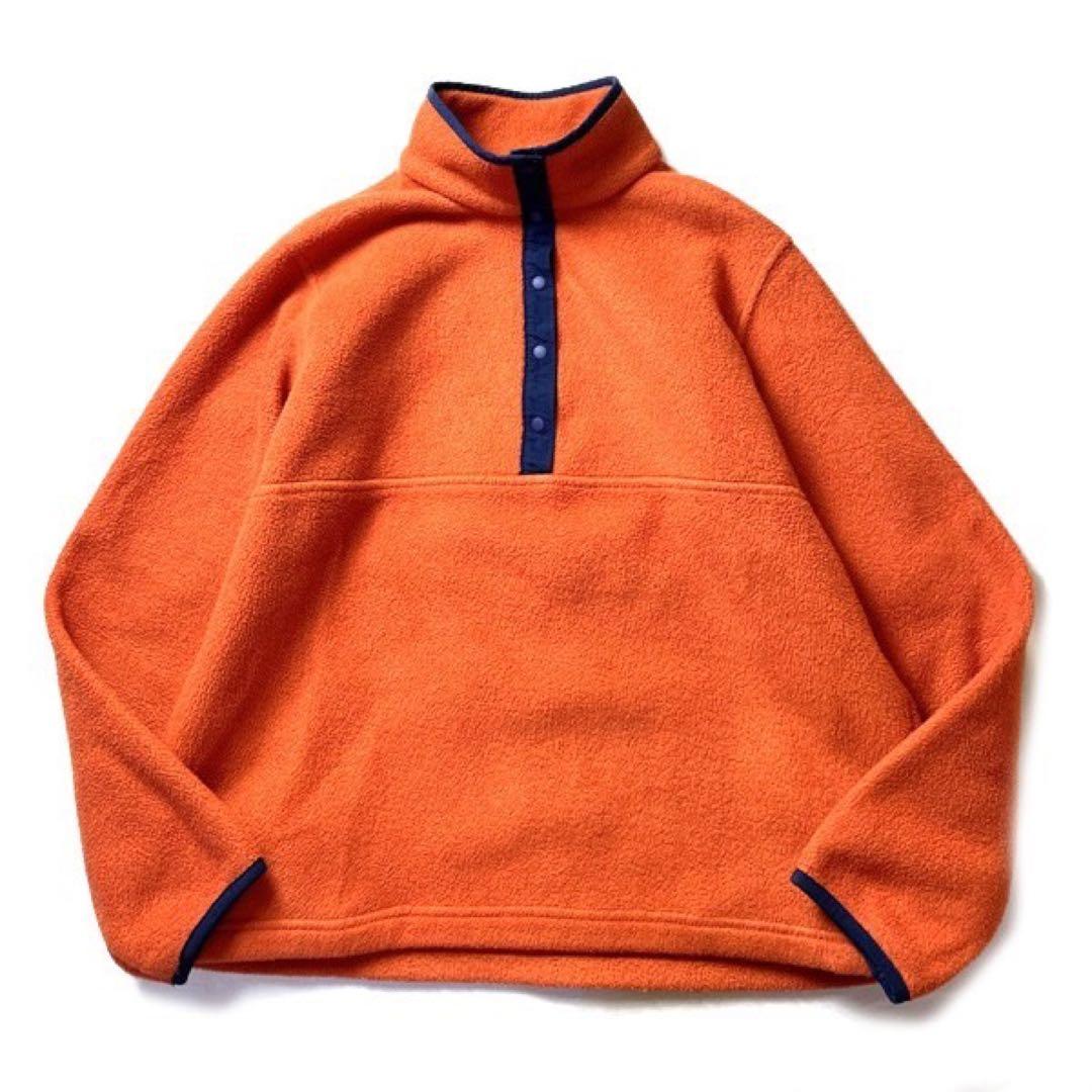 00s】USA製 L.L.Bean スナップ T フリースジャケット オレンジ - メルカリ