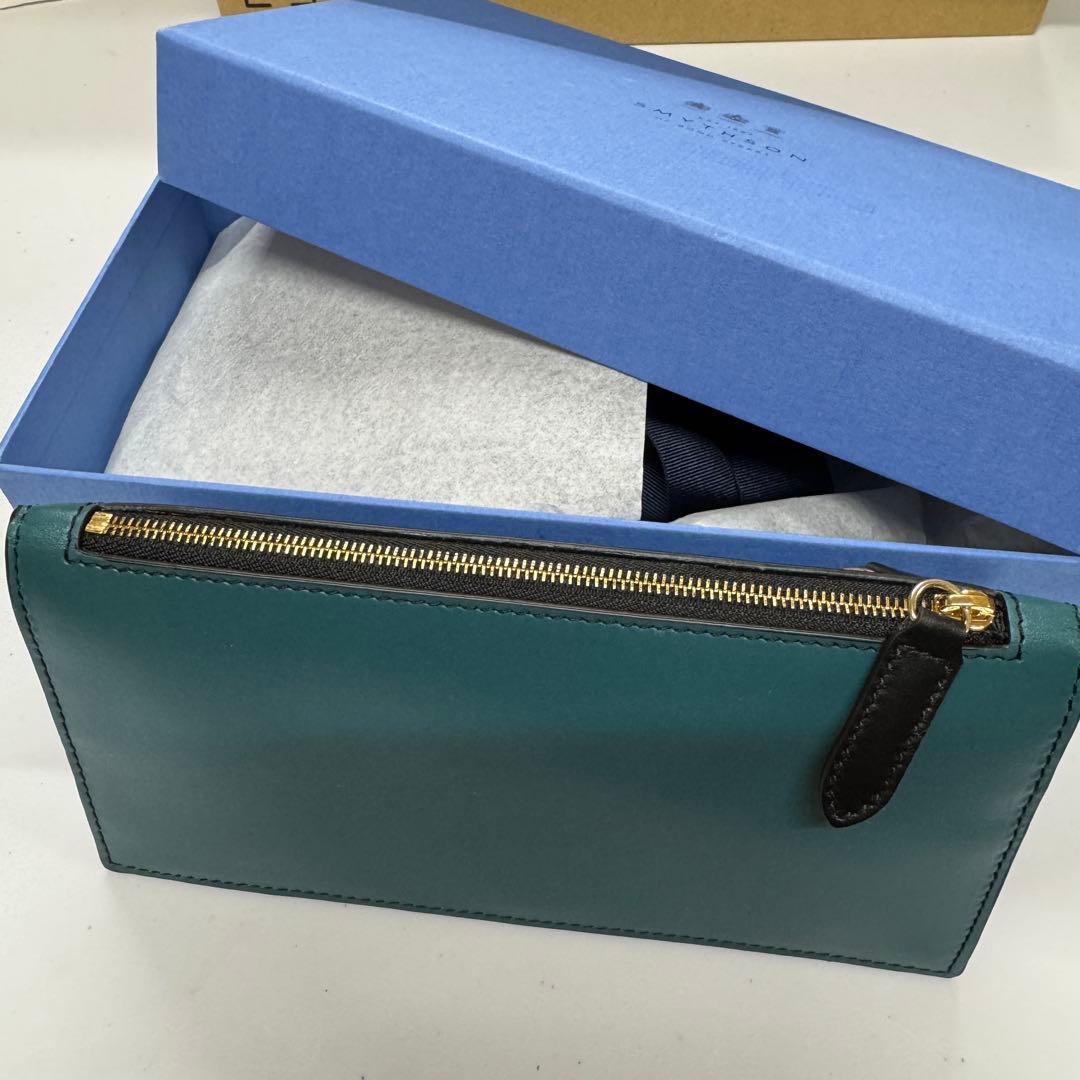 Smythson スマイソン ダブルジップ 長財布 - メルカリ