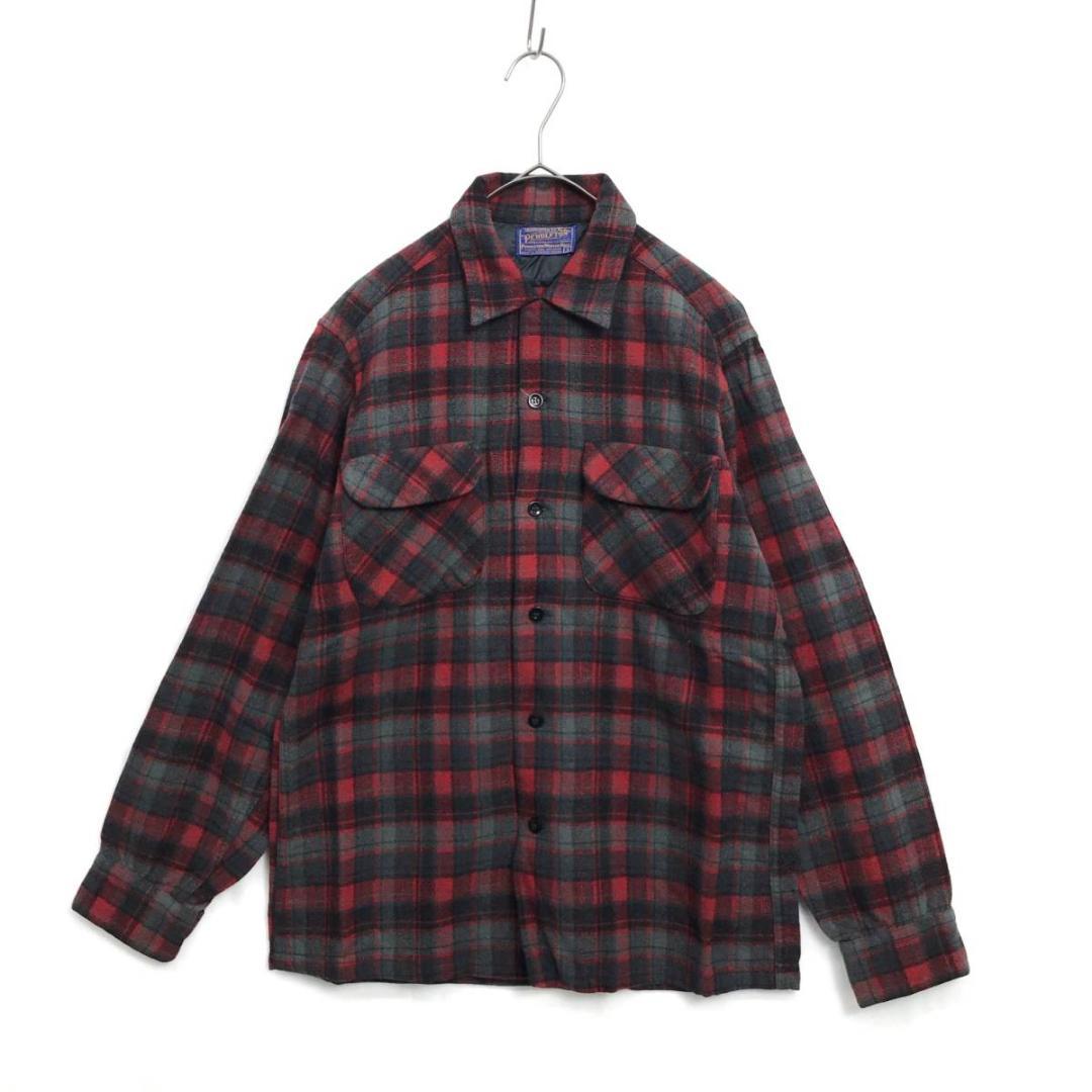 PENDLETON : 50's ヴィンテージ ウールフランネルシャツ☆S