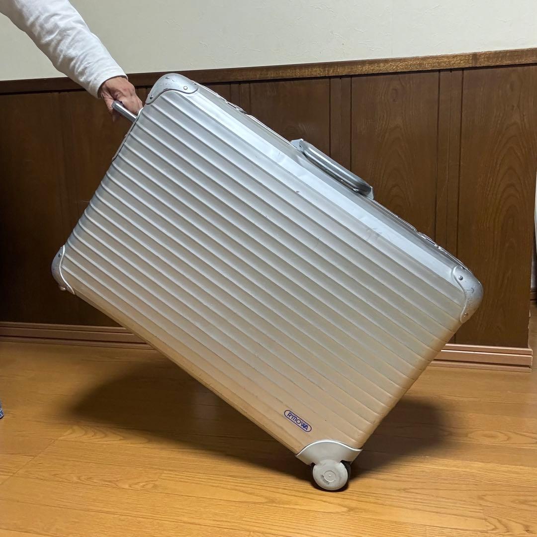 RIMOWA リモワ スーツケース 2輪 サイドハンドル 廃盤 青ロゴ - メルカリ