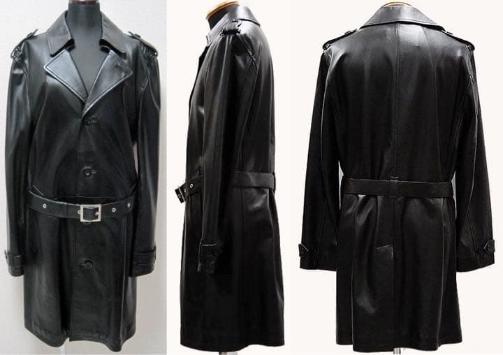 極美品 キムタク着 バーバリー ブラックレーベル希少ラムレザー