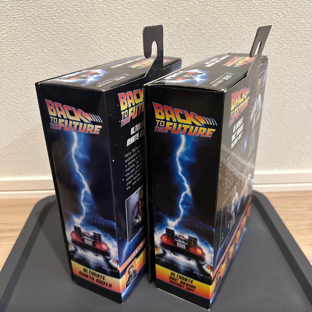 開封済】NECA バック・トゥ・ザ・フューチャー マーティ&ドク セット