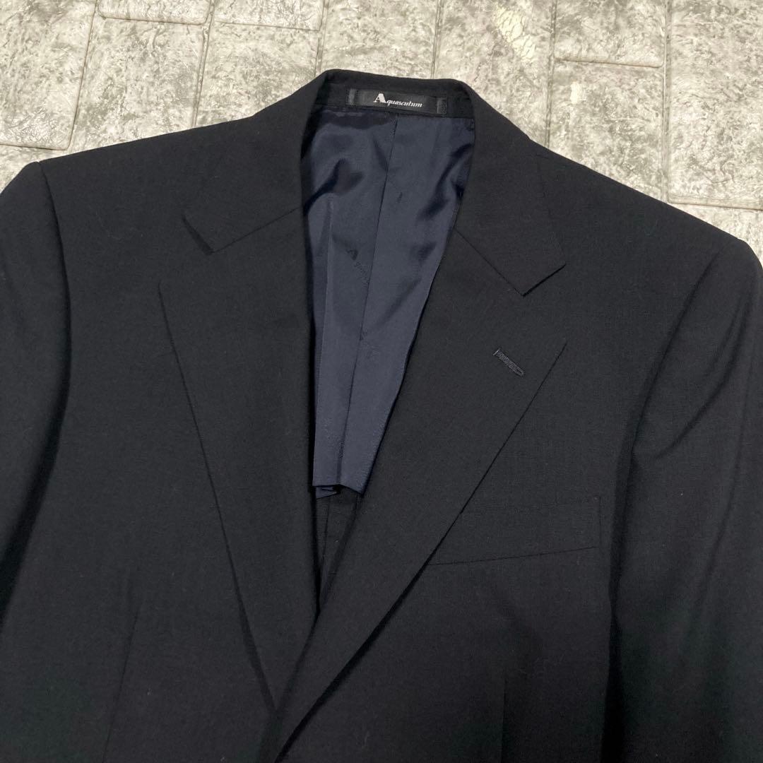 極美品 アクアスキュータム Aquascutum 紺ブレ ブレザー ウール - メルカリ