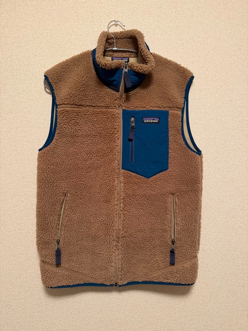Patagonia フリースベスト ベージュ/ブルー 楽天市場】Patagonia パタゴニア Mens Classic Retro X Fleece Vest