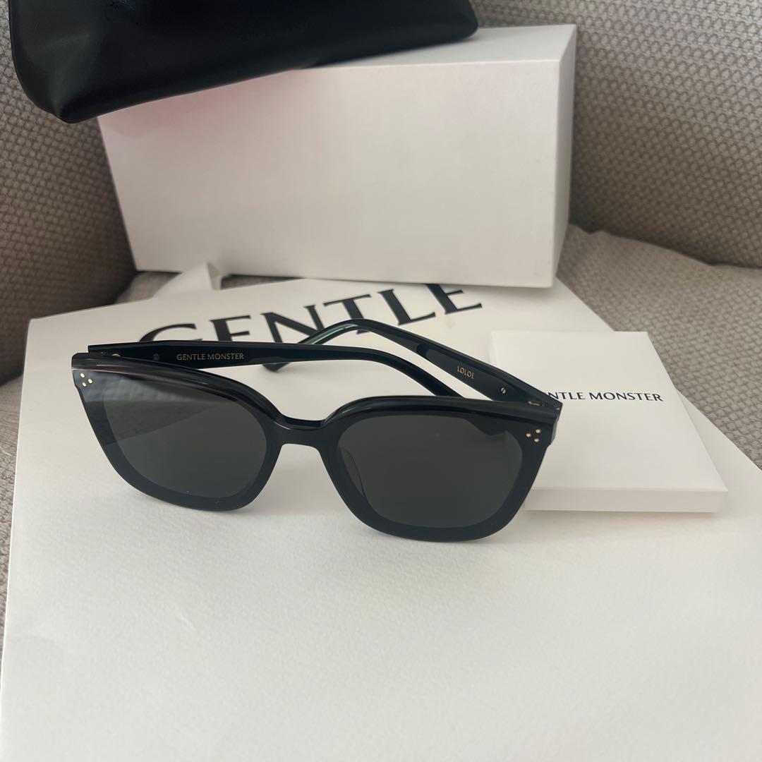 GENTLE MONSTER LOLOE ブラック サングラス 付属品付き GENTLE MONSTER ジェントルモンスター LOLOE-BRC17 サングラス ロロエ