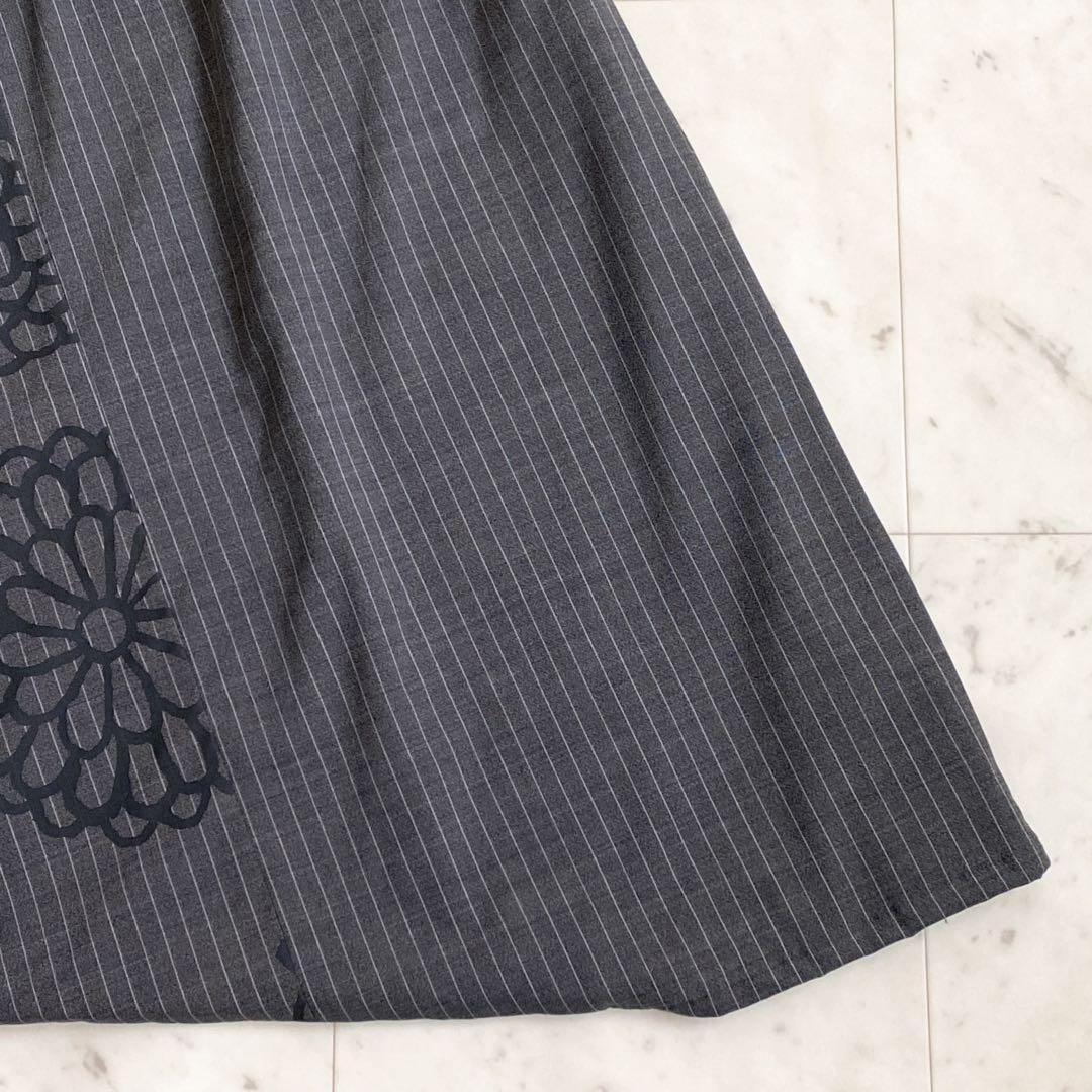 美品✨sou•sou(ソウソウ) 富士 京都 ストライプ 花柄 サルエルパンツM