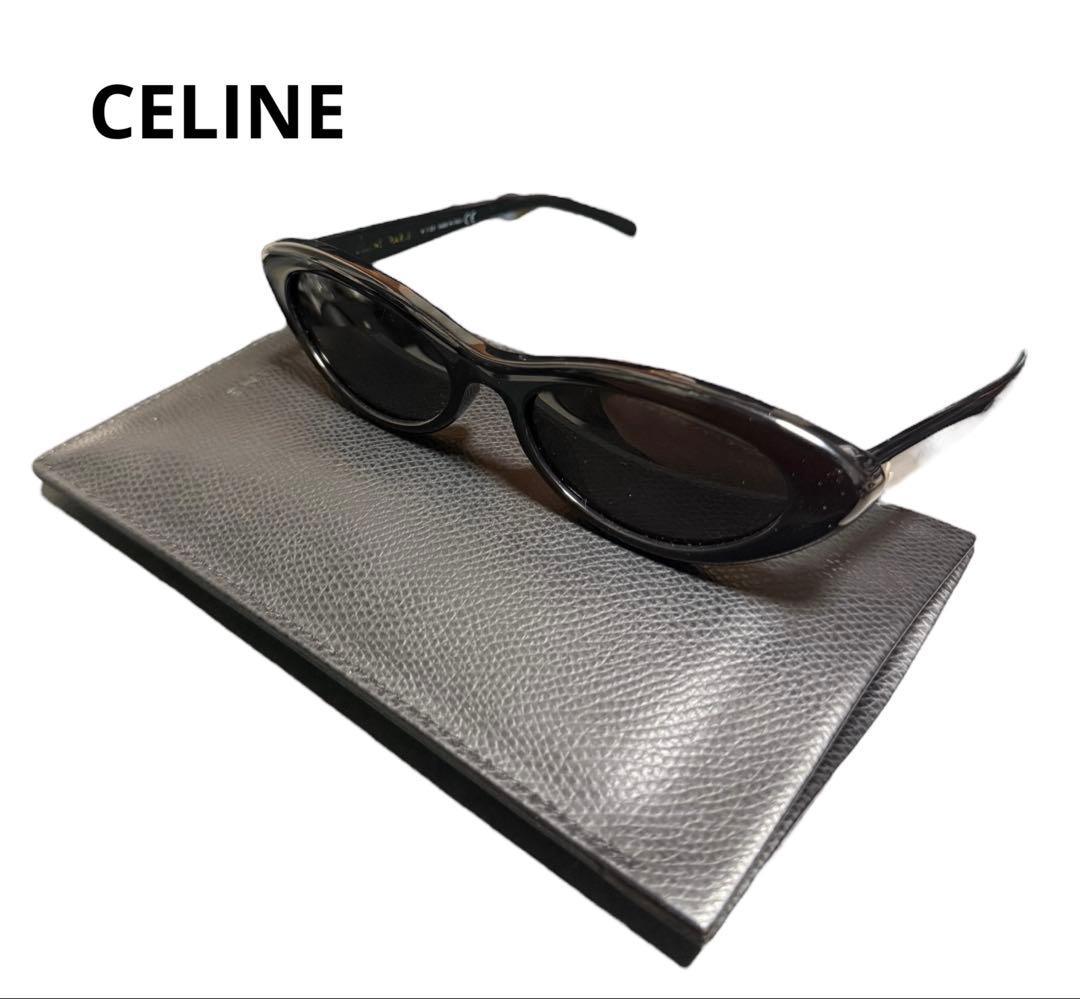 CELINE キャットアイサングラス ネイビー CELINE（セリーヌ） サングラス CL40288I メンズ オーバル型 キャット