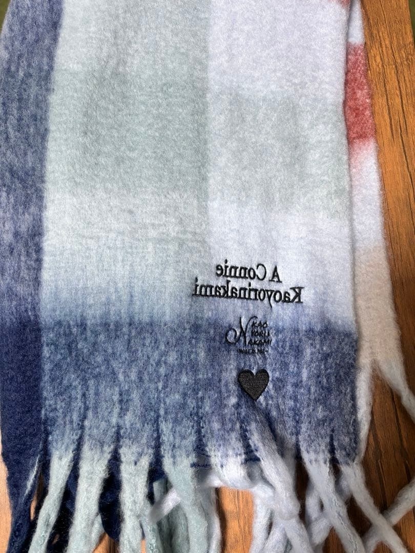 kaoyorinakami カオナカ　マフラー logo muffler | kaoyorinakami
