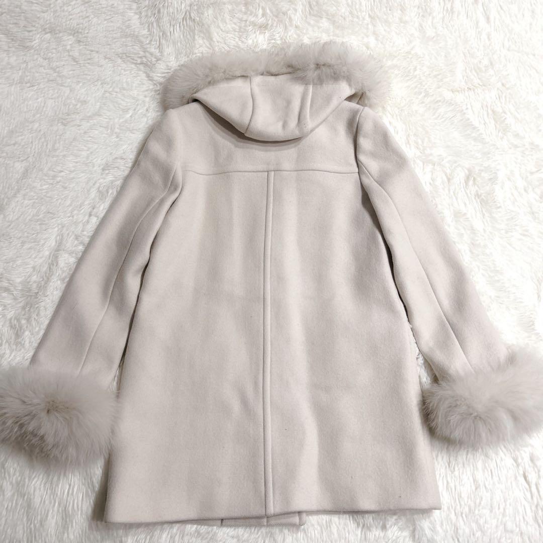 美品】JUSGLITTY 2WAYダッフルコート フォックスファー - メルカリ