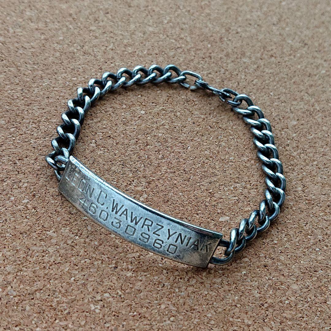 WW2 1940s IDブレスレット sterling シルバー スイートハート - メルカリ