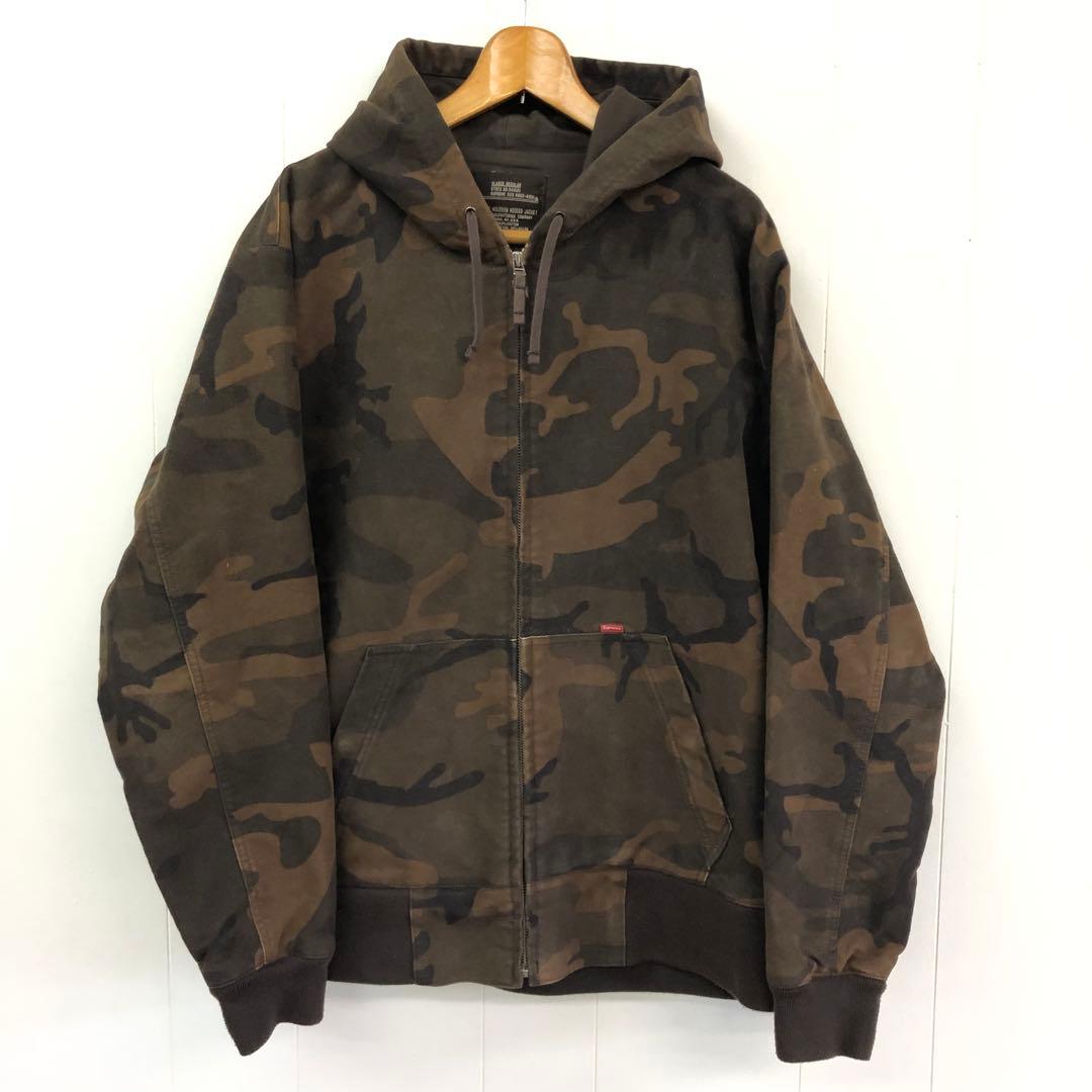 supreme moleskin hooded jacket XL camo - メルカリ