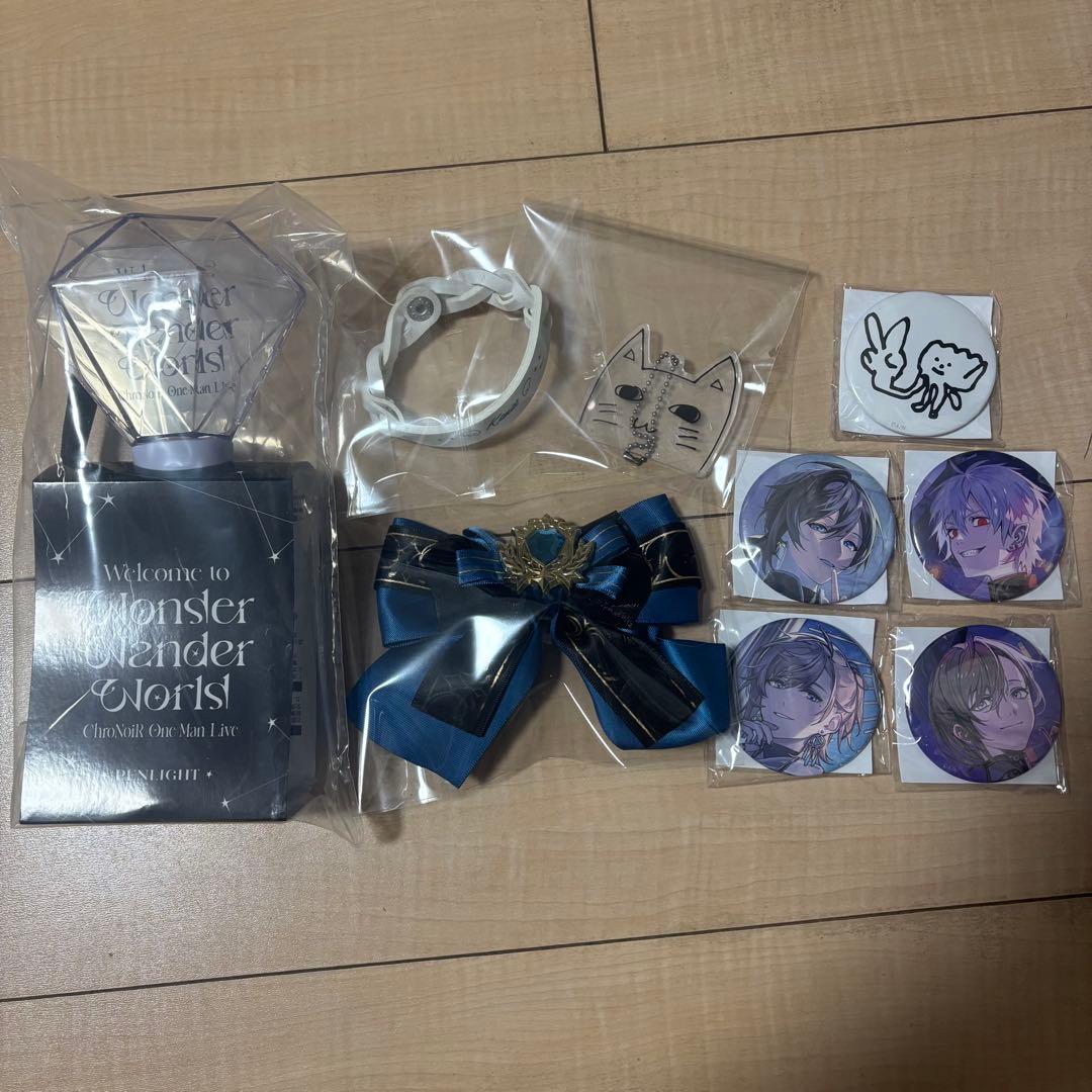 ChroNoiR ペンライト リボン ラバーバンド 缶バッジ アクキー 叶