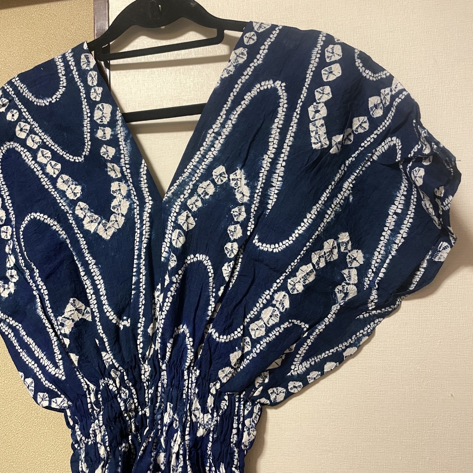 専用です 浴衣 リメイク 有松絞り ワンピース ハンドメイド ロング