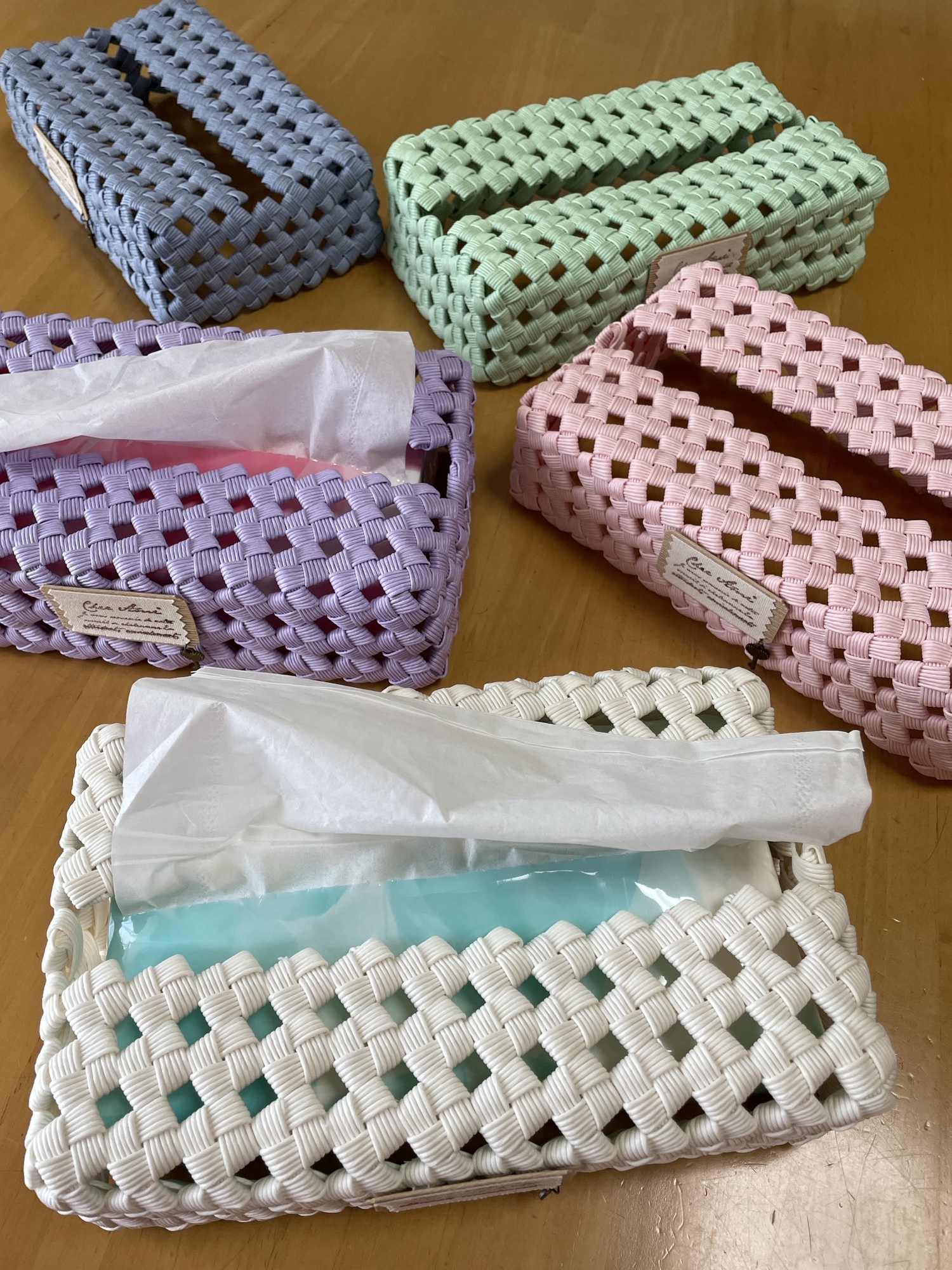 No.56 クラフトバンド ティッシュカバー ティッシュケース エコ