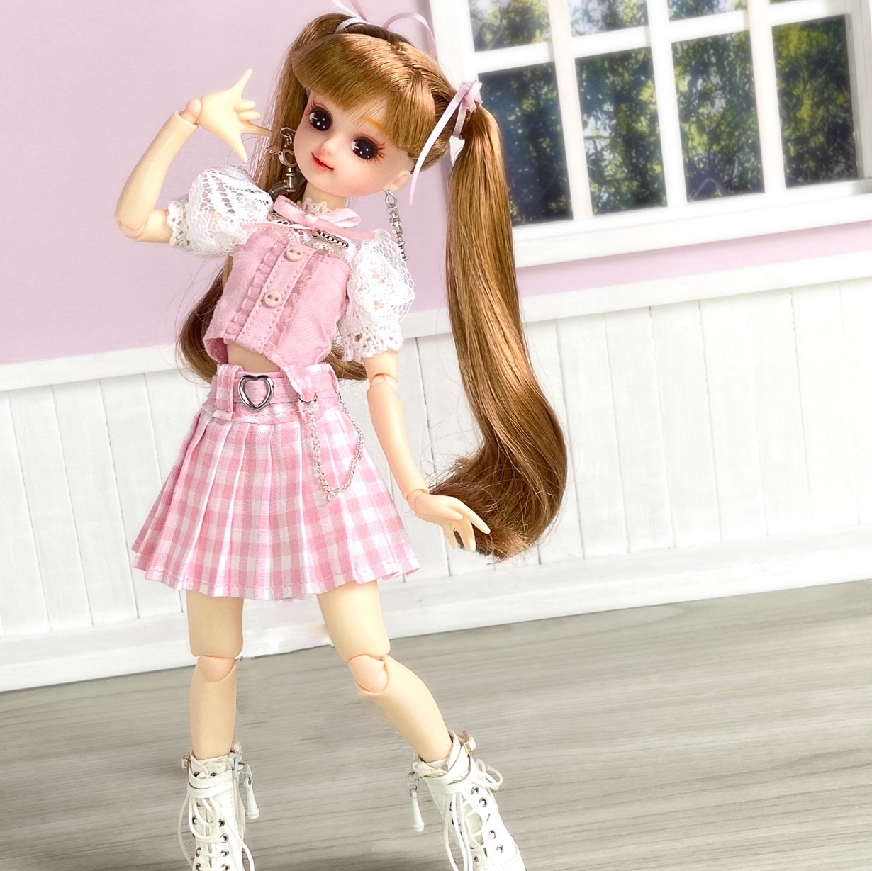 1/6ドール ピンクドレス地下アイドル風2点セット ピュアニーモ2 サイズ