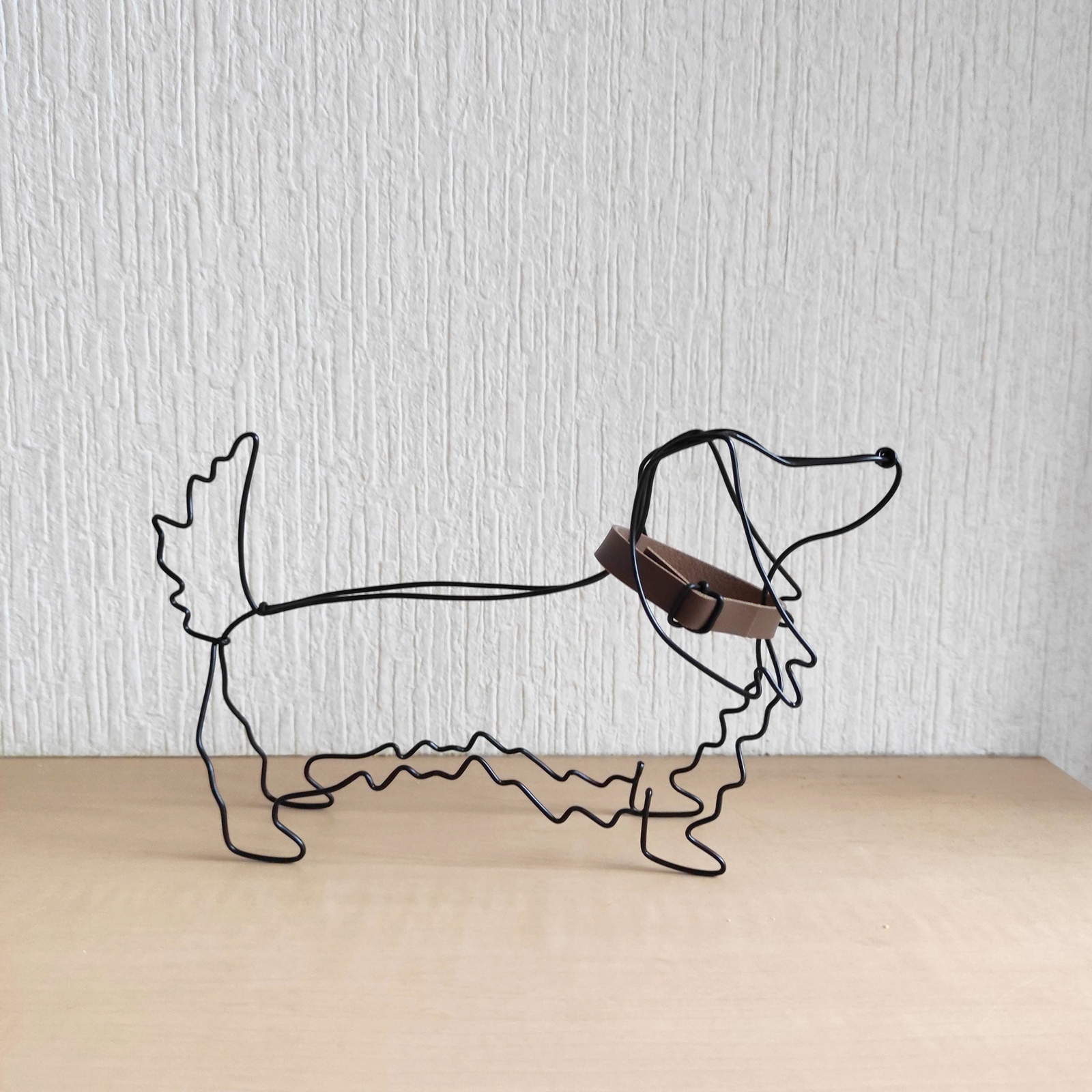 犬 ポメラニアン ワイヤークラフト ワイヤーアート - たゆとう.wire