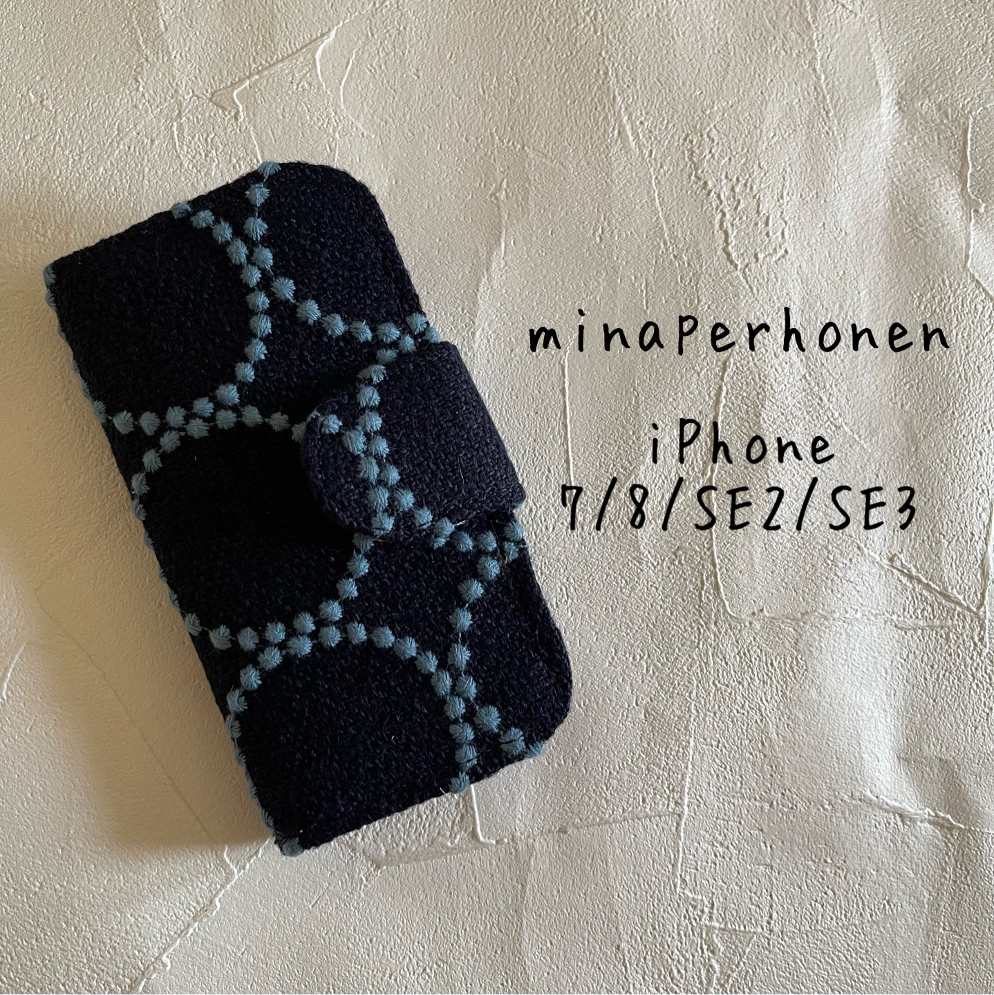 ミナペルホネン 手帳型iPhoneケース iPhone7/8/SE2/SE3用 - SORATOKIMI