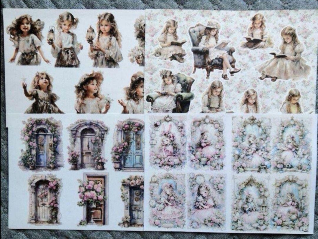 コラージュシート デザインペーパー コラージュシートまとめ売り 50枚