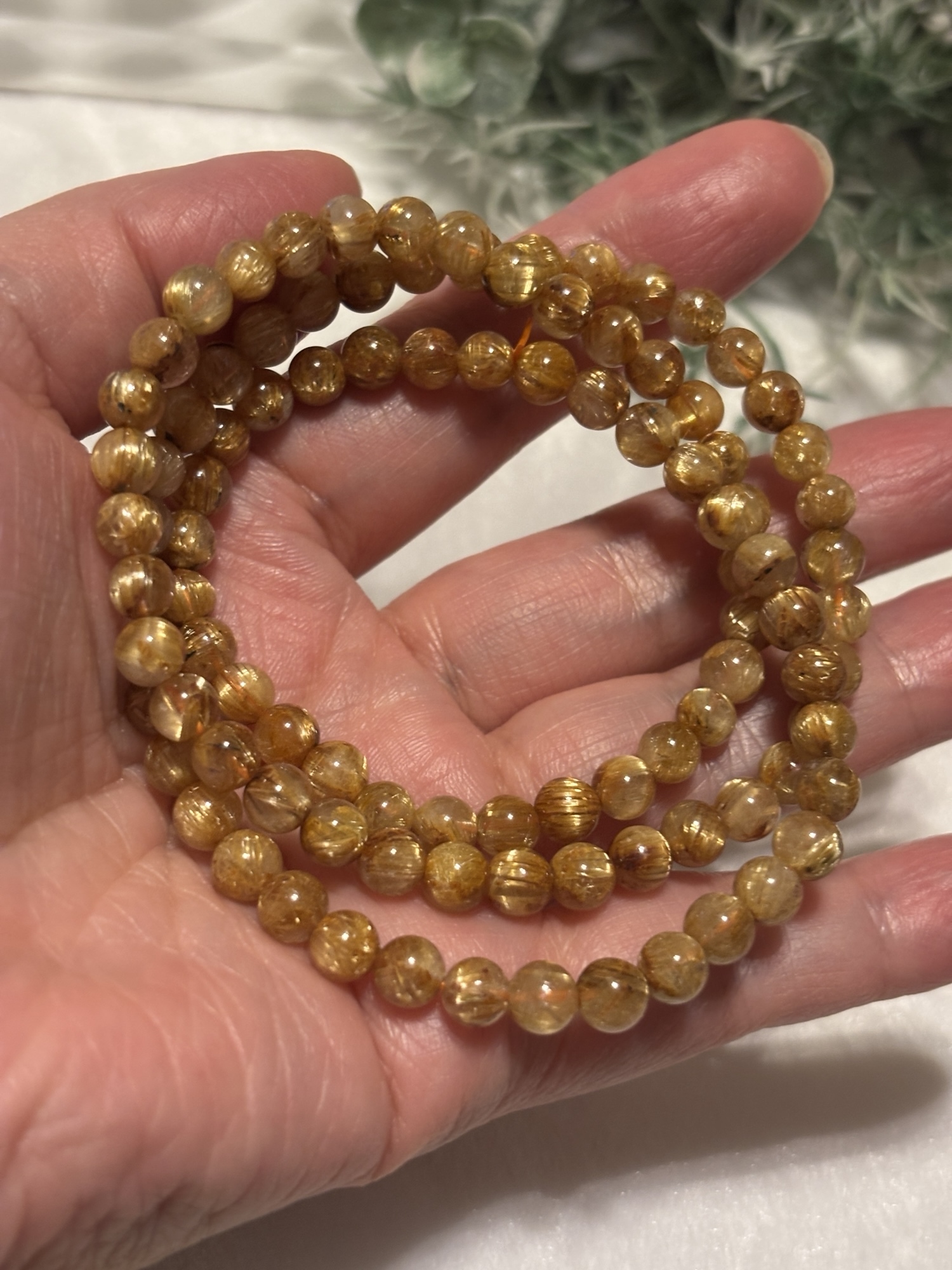 翡翠，天山翠，金糸玉ブレスレット！体を養う〜そのような素敵な石，玉