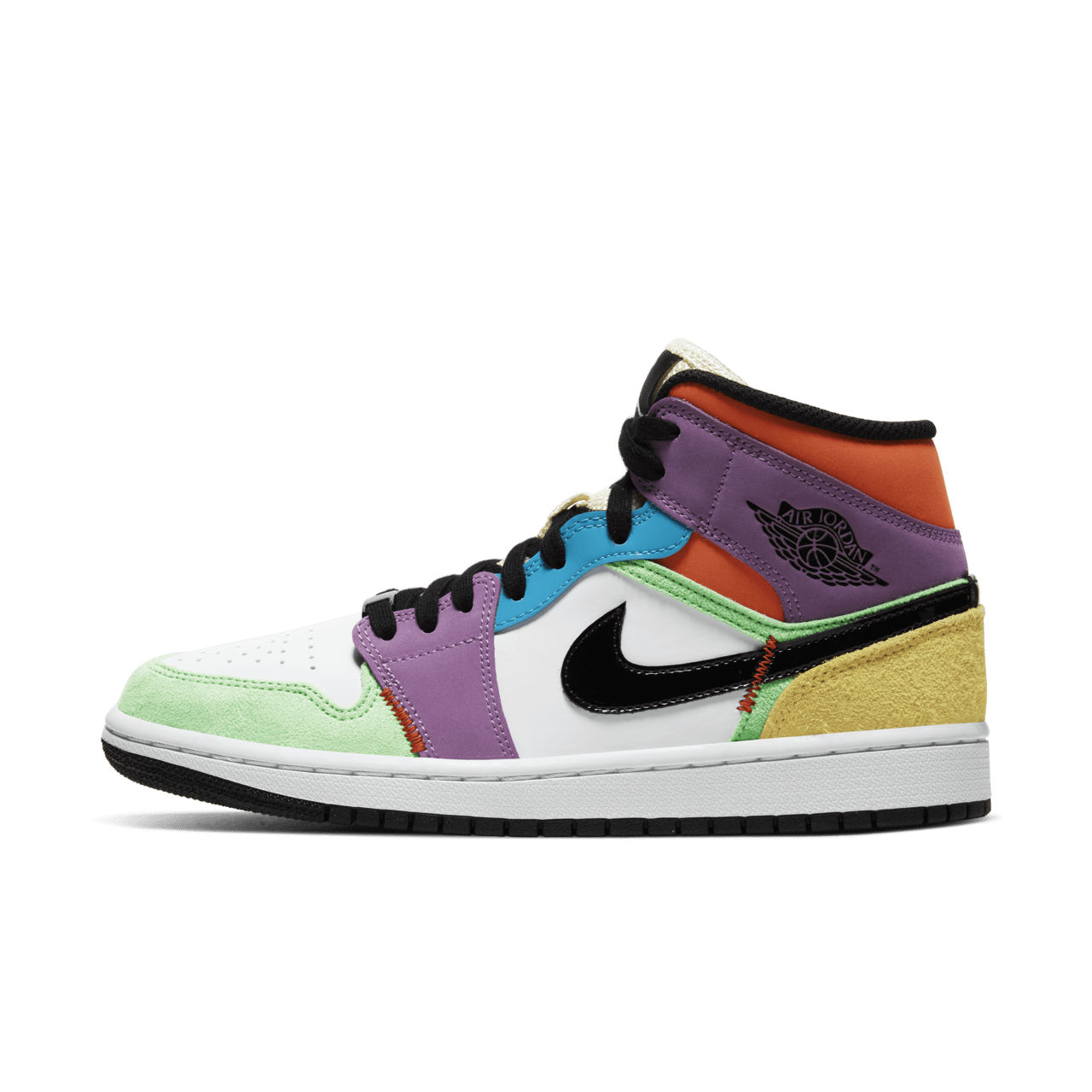NIKE公式】レディース エア ジョーダン 1 MID 'Multicolor' (CW1140