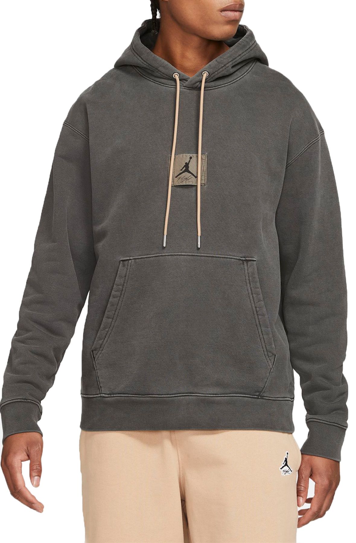 JORDAN Flight Heritage Washed Fleece Pullover Hoodie DA9789 010