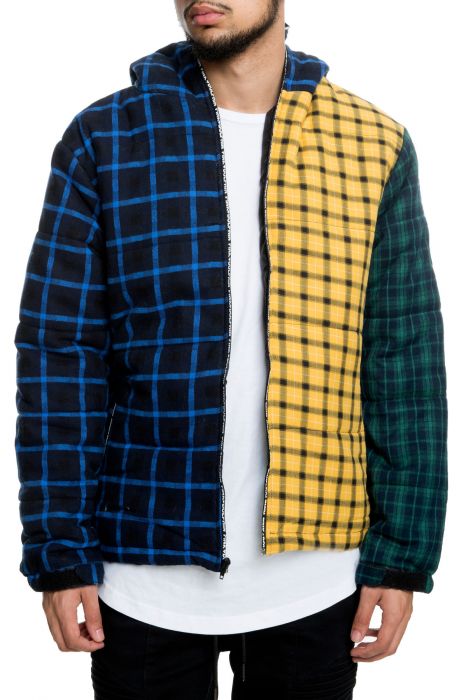 PINK DOLPHIN The Triple Plaid Puffer in OH11805TPJMU - Shiekh