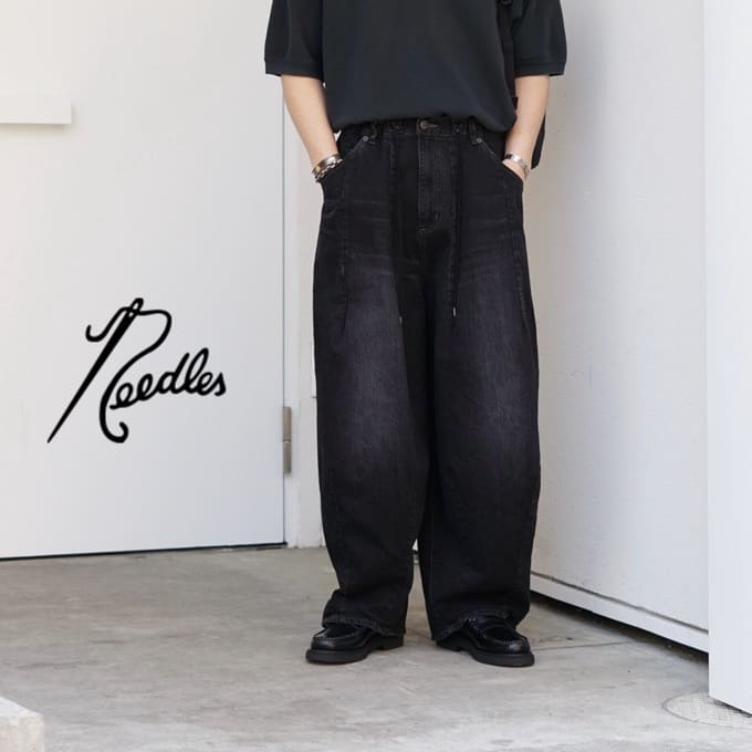 NEEDLES(ニードルズ)】ヒザデル仕様のワイドデニムパンツ / スタッフ