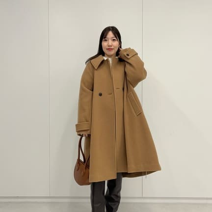 EMMEL REFINES＞EM ビッグカラー テント コート