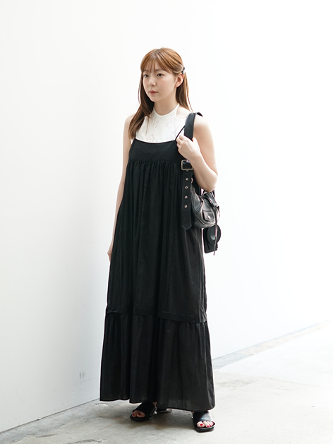 レディース】Eyelet Jersey Jacquard Sleeveless Top | Mame
