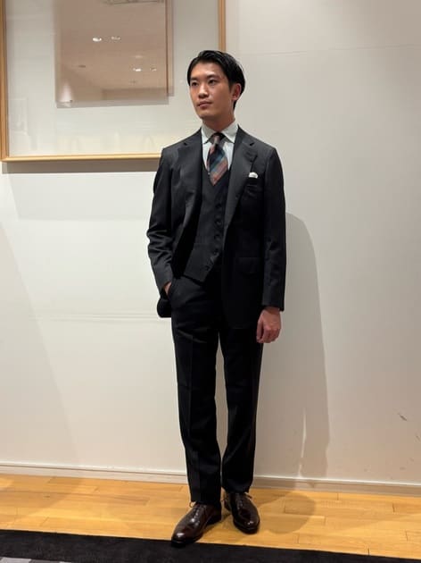 ウールツイル シングルブレステッド2Bジャケット HORIZON TWILL E