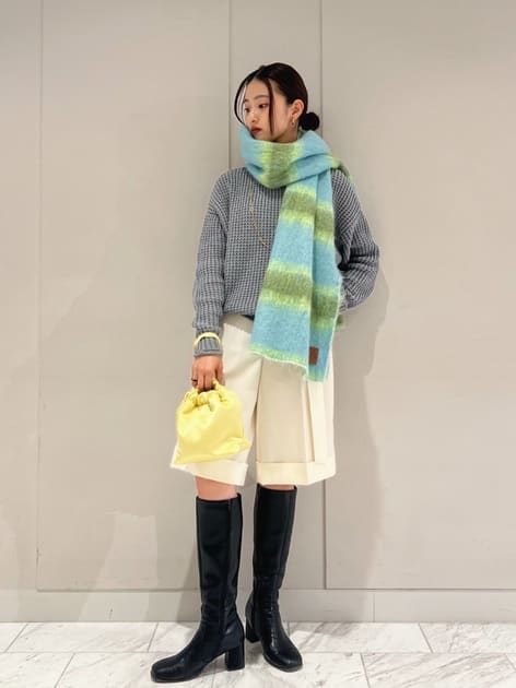 □CABaN モヘヤ チェックストール｜トゥモローランド 公式通販