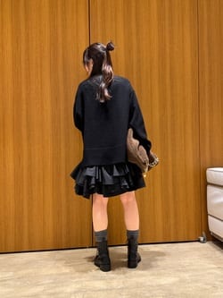 スタッフコーディネート】〈美香さんコラボ〉カーデ×ペプラムワンピSET