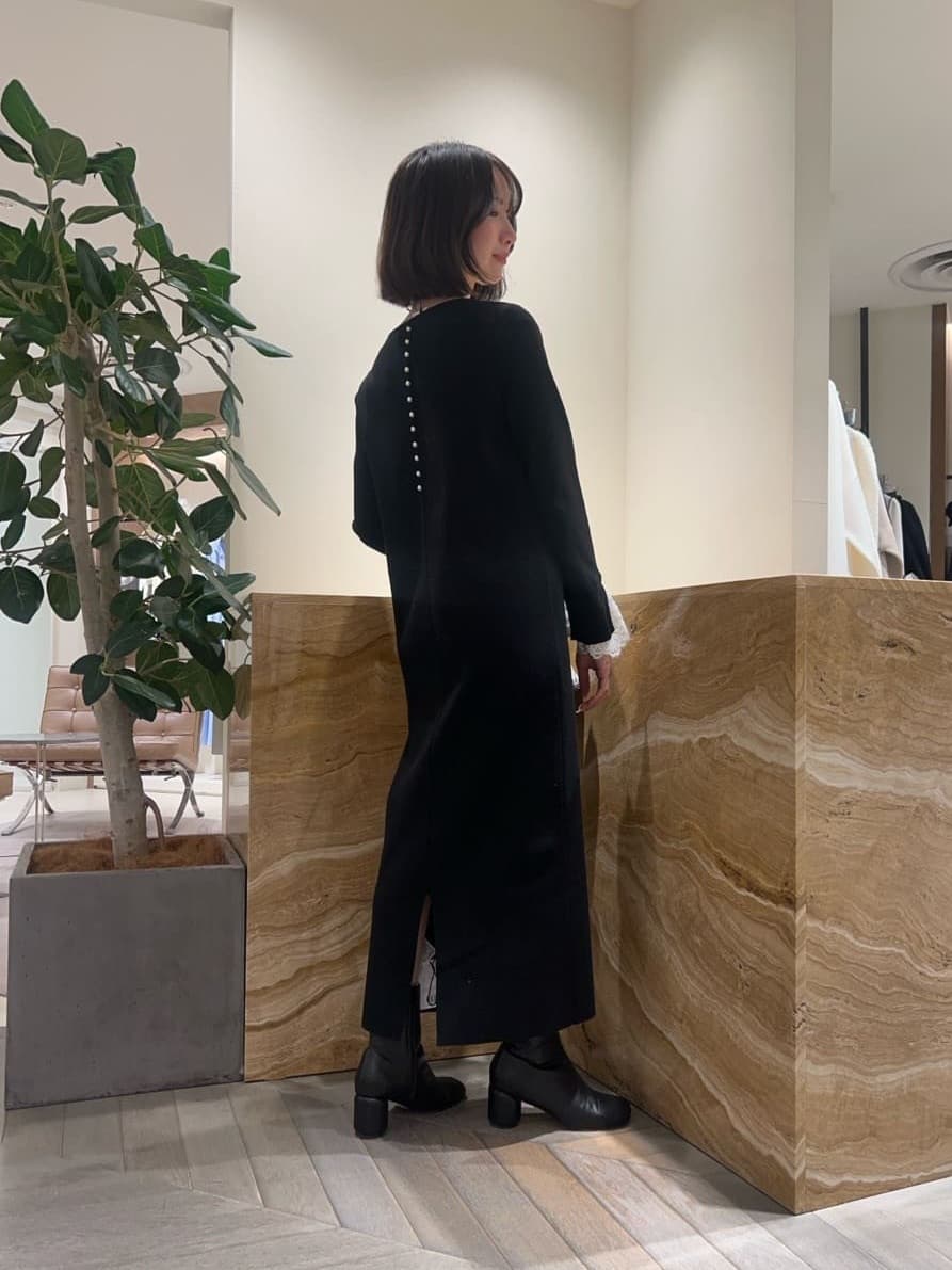 スタッフコーディネート】袖口レースニットワンピース｜yuki｜Arpege