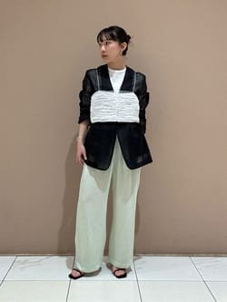 AEWEN MATOPH＞テープ シャーリング キャミソール