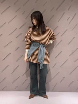 6(ROKU)＞コットン ボーダー ラガー