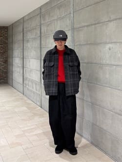 OWNESS＞ネップ クラッシュ クルーネック ニット