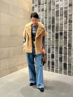 ボア ハーフスリーブ ベスト