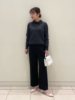 レディー フラワービジュー ニット‐ ウォッシャブル‐