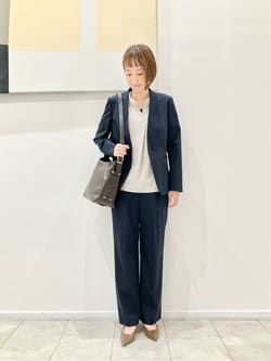 カチリラ ノーラペル ジャケット ―ウォッシャブル・ストレッチ・防シワ―