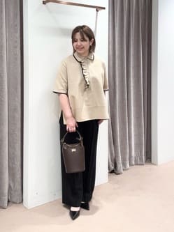 ミニマルフリル ニット 5SL